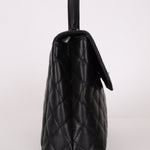 Chanel 2001 Caviar Kelly Turnlock Top Handle 24K GP - FashioNica