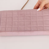 Chanel 2001 Lambskin Chocolate Bar East West Flap Bag 24k GP - FashioNica