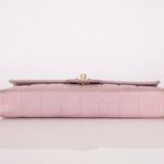 Chanel 2001 Lambskin Chocolate Bar East West Flap Bag 24k GP - FashioNica