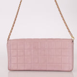 Chanel 2001 Lambskin Chocolate Bar East West Flap Bag 24k GP - FashioNica