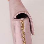 Chanel 2001 Lambskin Chocolate Bar East West Flap Bag 24k GP - FashioNica