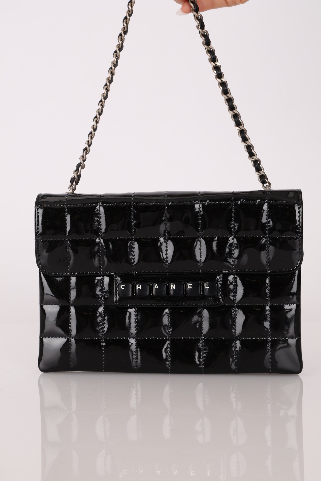 Chanel 2001 Patent Digital Keyboard Flap Bag - FashioNica