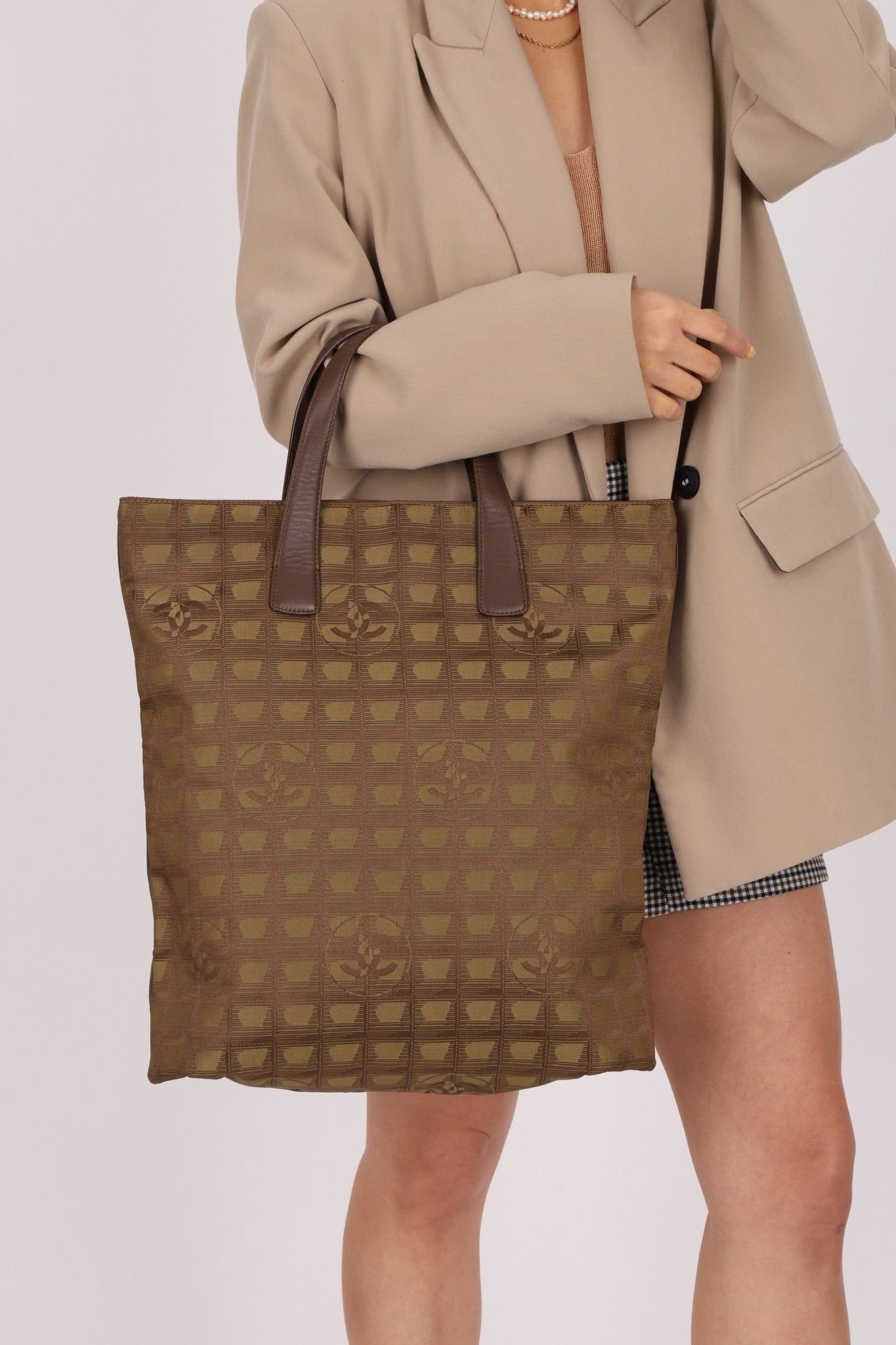 Chanel 2001 Travel Line North South Flat Tote - FashioNica