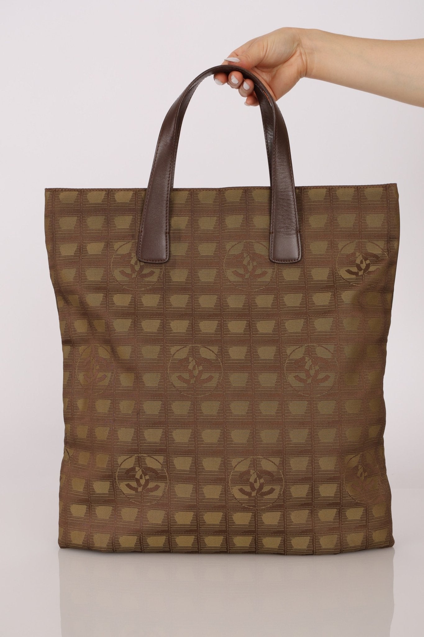 Chanel 2001 Travel Line North South Flat Tote - FashioNica