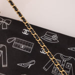 Chanel 2002 Canvas Icon Chain Pochette - FashioNica