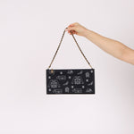 Chanel 2002 Canvas Icon Chain Pochette - FashioNica