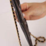 Chanel 2002 Canvas Icon Chain Pochette - FashioNica