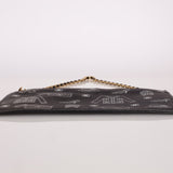 Chanel 2002 Canvas Icon Chain Pochette - FashioNica