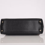 Chanel 2002 Caviar Acrylic Wood Chain Shoulder Bag - FashioNica