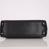 Chanel 2002 Caviar Acrylic Wood Chain Shoulder Bag - FashioNica