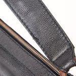 Chanel 2002 Caviar Acrylic Wood Chain Shoulder Bag - FashioNica