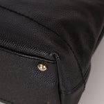 Chanel 2002 Caviar Acrylic Wood Chain Shoulder Bag - FashioNica