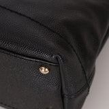 Chanel 2002 Caviar Acrylic Wood Chain Shoulder Bag - FashioNica