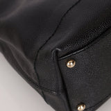 Chanel 2002 Caviar Acrylic Wood Chain Shoulder Bag - FashioNica