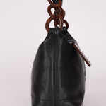 Chanel 2002 Caviar Acrylic Wood Shoulder Bag - FashioNica