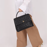 Chanel 2002 Caviar Kelly Top Handle - FashioNica