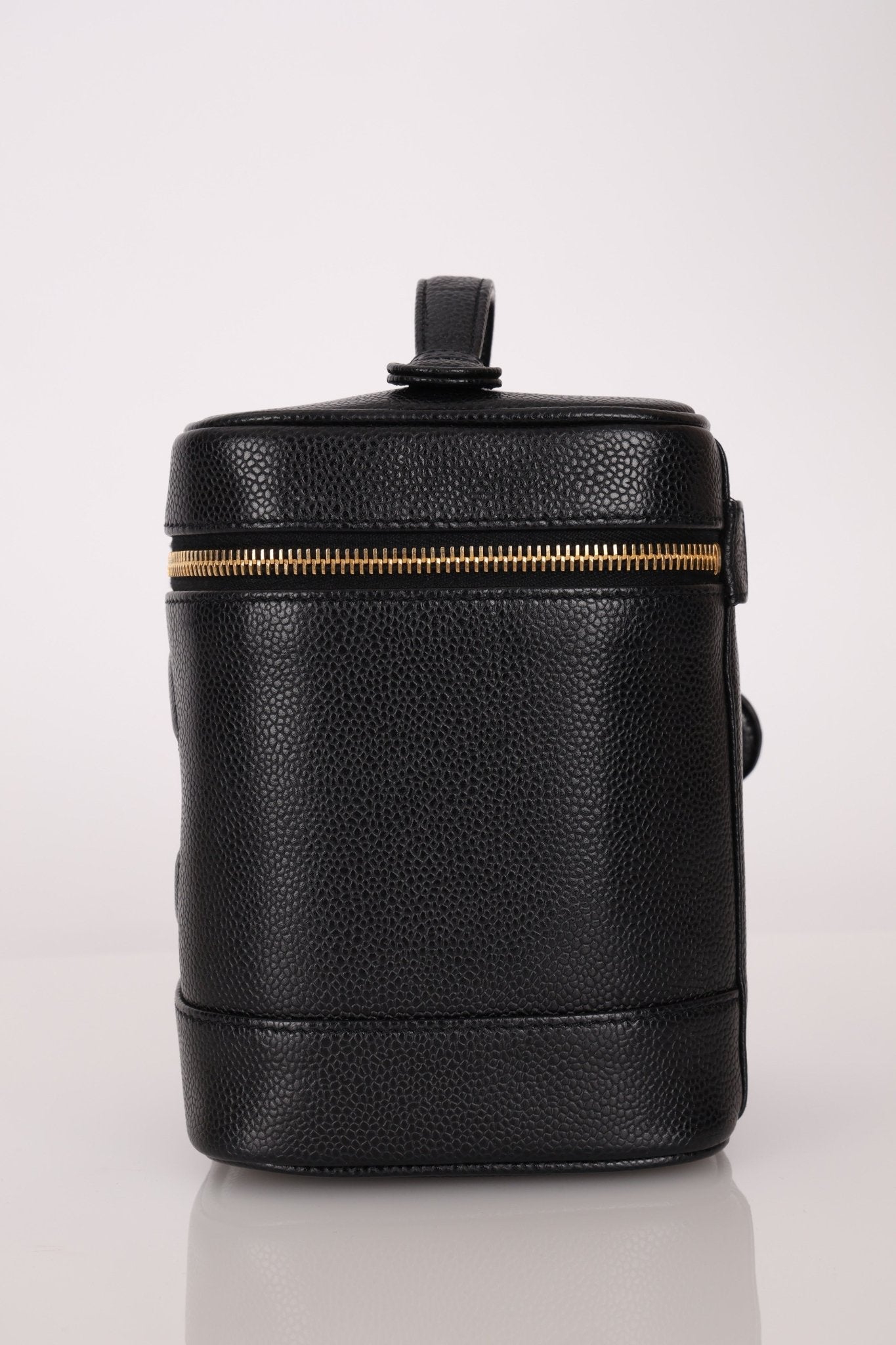 Chanel 2002 Caviar Timeless Vanity Bag 24K GP - FashioNica