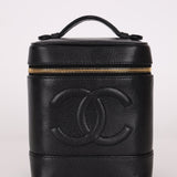 Chanel 2002 Caviar Timeless Vanity Bag 24K GP - FashioNica