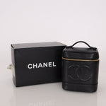 Chanel 2002 Caviar Timeless Vanity Bag 24K GP - FashioNica