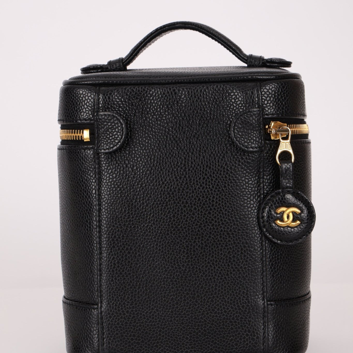 Chanel 2002 Caviar Timeless Vanity Bag 24K GP - FashioNica