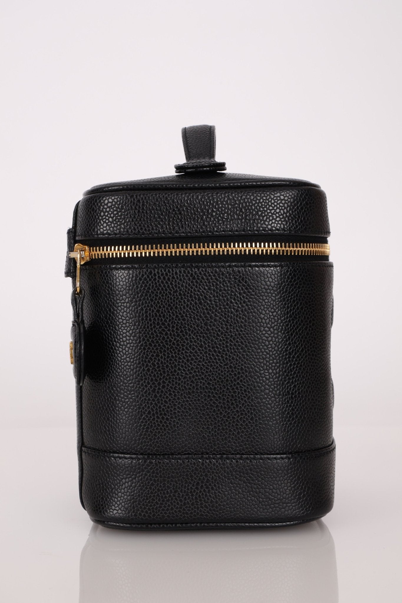 Chanel 2002 Caviar Timeless Vanity Bag 24K GP - FashioNica