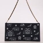 Chanel 2002 Coco Icons Symbol Canvas Pochette - FashioNica