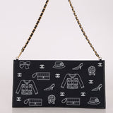 Chanel 2002 Coco Icons Symbol Canvas Pochette - FashioNica