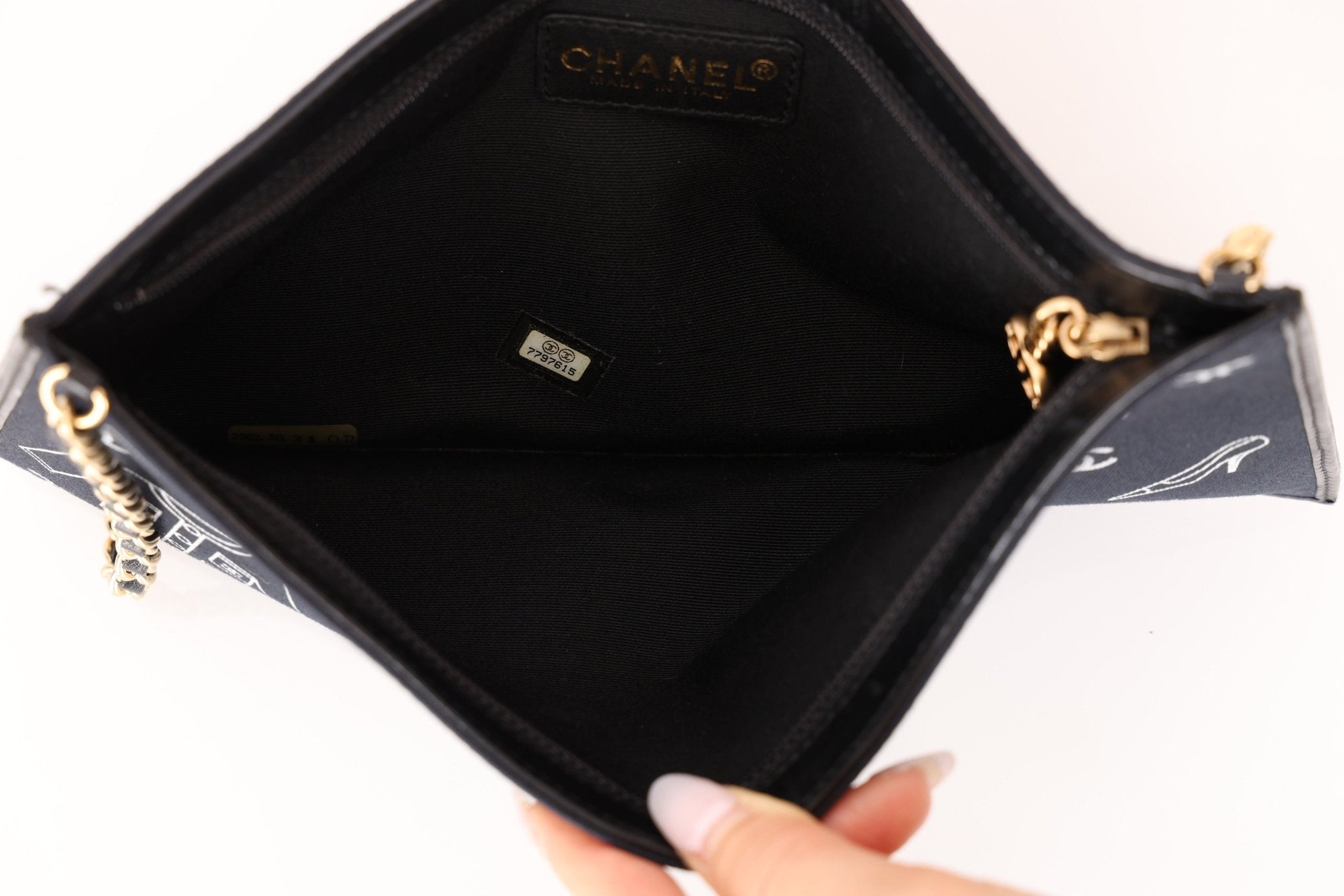 Chanel 2002 Coco Icons Symbol Canvas Pochette - FashioNica