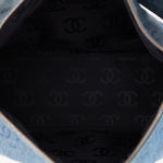 Chanel 2002 Denim Logo Shoulder Bag - FashioNica
