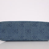 Chanel 2002 Denim Logo Shoulder Bag - FashioNica