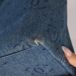 Chanel 2002 Denim Logo Shoulder Bag - FashioNica