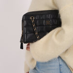 Chanel 2002 Lambskin Chocolate Bar Chain Camera Bag 24K GP - FashioNica