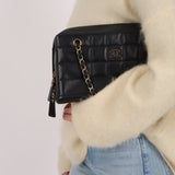 Chanel 2002 Lambskin Chocolate Bar Chain Camera Bag 24K GP - FashioNica