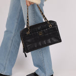 Chanel 2002 Lambskin Chocolate Bar Chain Camera Bag 24K GP - FashioNica