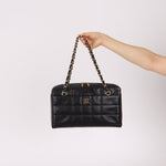 Chanel 2002 Lambskin Chocolate Bar Chain Camera Bag 24K GP - FashioNica