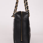 Chanel 2002 Lambskin Chocolate Bar Chain Camera Bag 24K GP - FashioNica