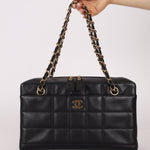 Chanel 2002 Lambskin Chocolate Bar Chain Camera Bag 24K GP - FashioNica