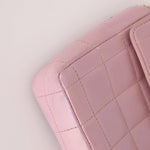 Chanel 2002 Lilac Lambskin Chocolate Bar East West Flap 24K GP - FashioNica
