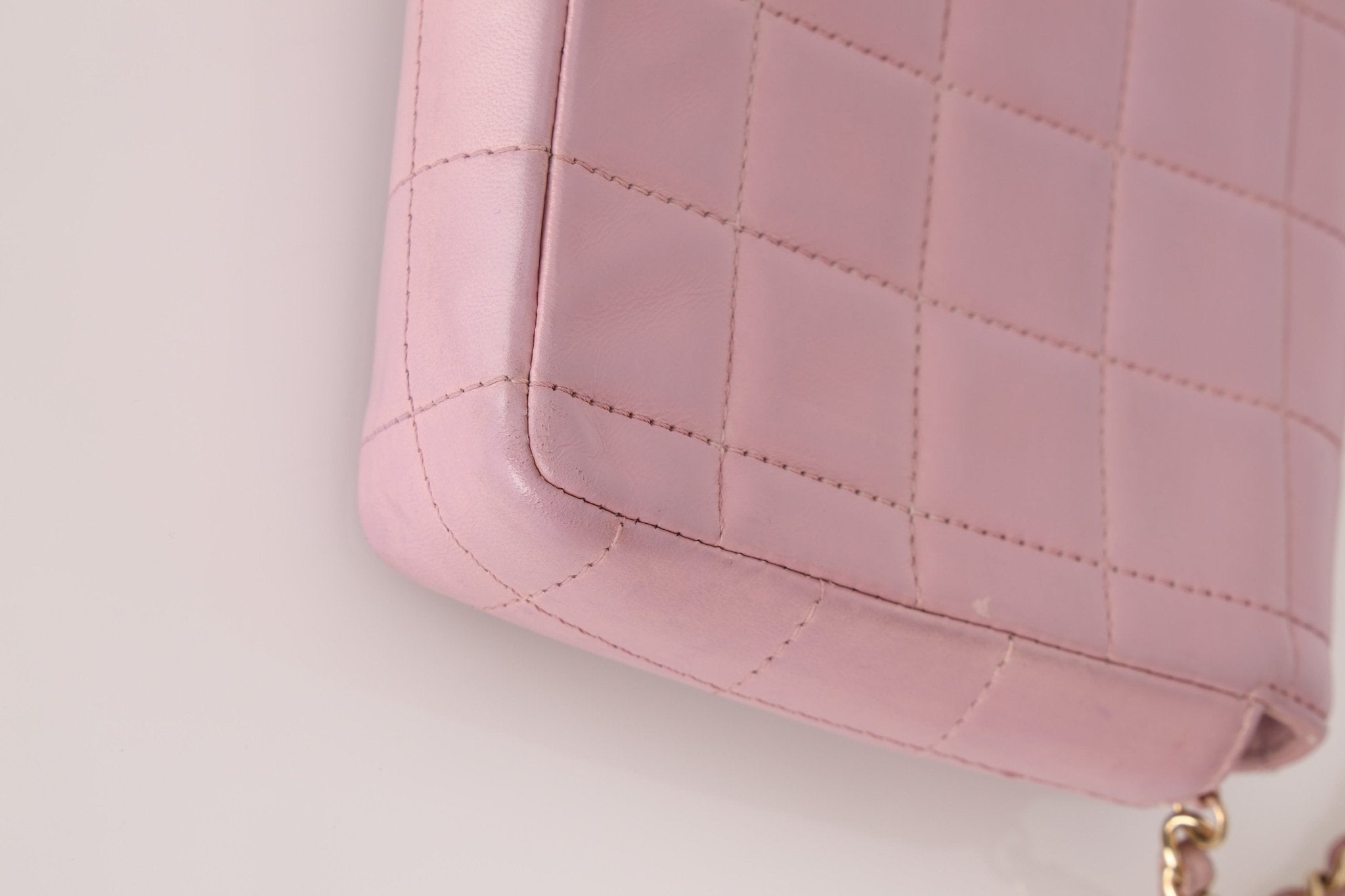 Chanel 2002 Lilac Lambskin Chocolate Bar East West Flap 24K GP - FashioNica