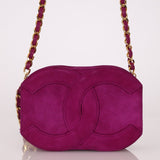 Chanel 2002 Magenta Suede Tassel Camera Bag 24K GP - FashioNica