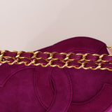 Chanel 2002 Magenta Suede Tassel Camera Bag 24K GP - FashioNica