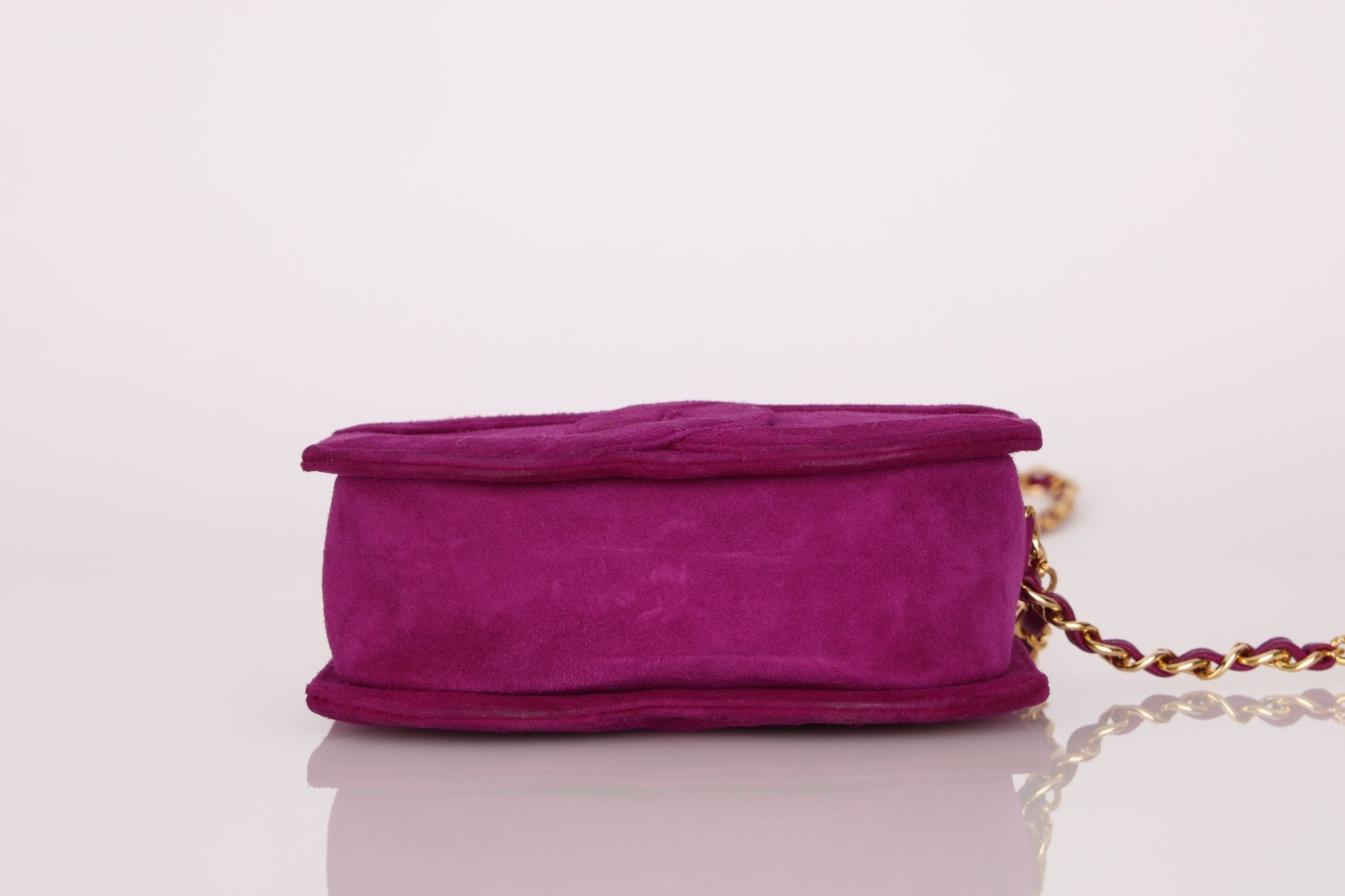 Chanel 2002 Magenta Suede Tassel Camera Bag 24K GP - FashioNica