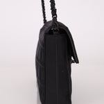 Chanel 2002 Nylon So Black Chocolate Bar East West Flap Bag - FashioNica