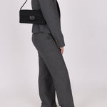 Chanel 2002 Nylon So Black Chocolate Bar East West Flap Bag - FashioNica