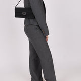 Chanel 2002 Nylon So Black Chocolate Bar East West Flap Bag - FashioNica