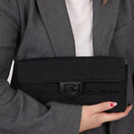 Chanel 2002 Nylon So Black Chocolate Bar East West Flap Bag - FashioNica