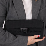 Chanel 2002 Nylon So Black Chocolate Bar East West Flap Bag - FashioNica