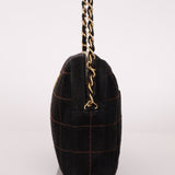 Chanel 2002 Suede Chocolate Bar Camera Bag 24K GP - FashioNica