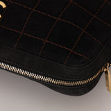 Chanel 2002 Suede Chocolate Bar Camera Bag 24K GP - FashioNica