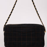 Chanel 2002 Suede Chocolate Bar Camera Bag 24K GP - FashioNica